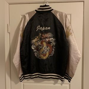 Vintage Japanese Sukajan Embroidered Bomber Jacket